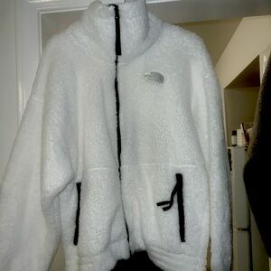 The North Face | Women's Fleece Zip Up Jacket | White | Size: L